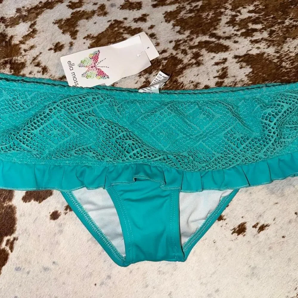 Ella-moss Women's Blue and Green Bikini-and-tankini-bottoms